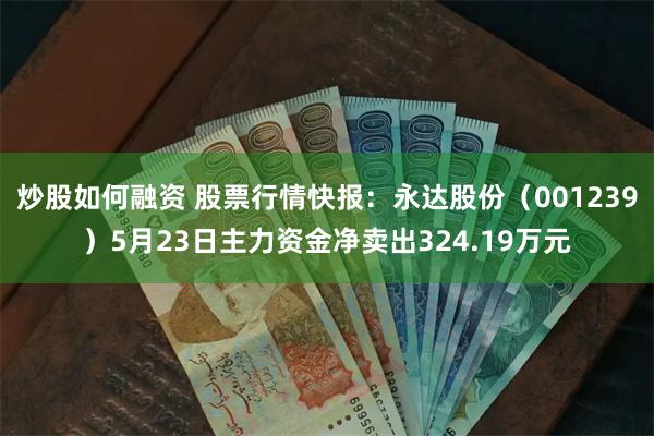 炒股如何融资 股票行情快报：永达股份（001239）5月23日主力资金净卖出324.19万元